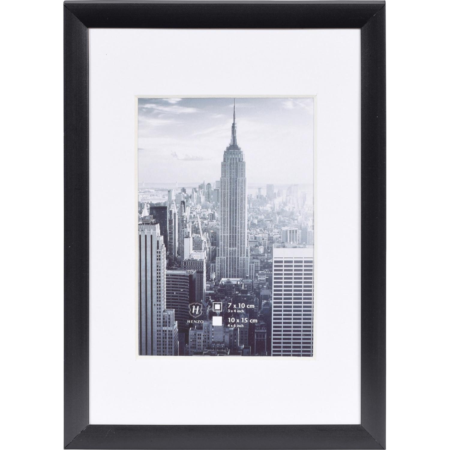 Fotolijst - Henzo - Manhattan - Fotomaat 10x15 cm - Zwart