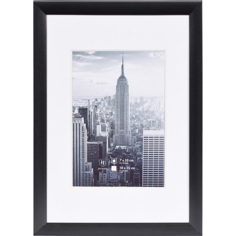 Fotolijst - Henzo - Manhattan - Fotomaat 10x15 cm - Zwart