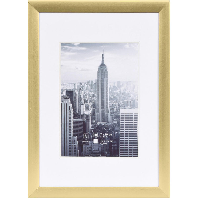 Fotolijst - Henzo - Manhattan - Fotomaat 10x15 cm - Goud