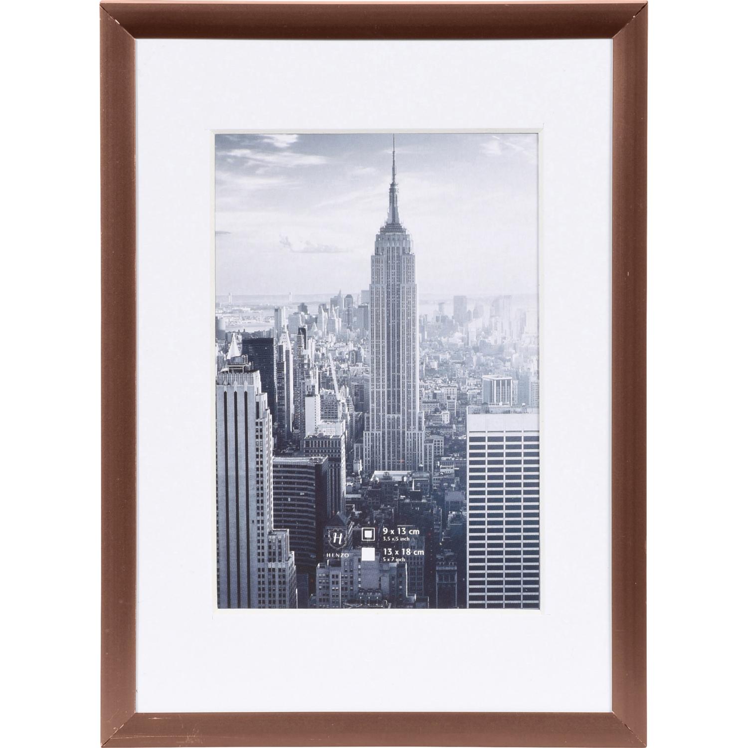 Fotolijst - Henzo - Manhattan - Fotomaat 13x18 cm - Brons
