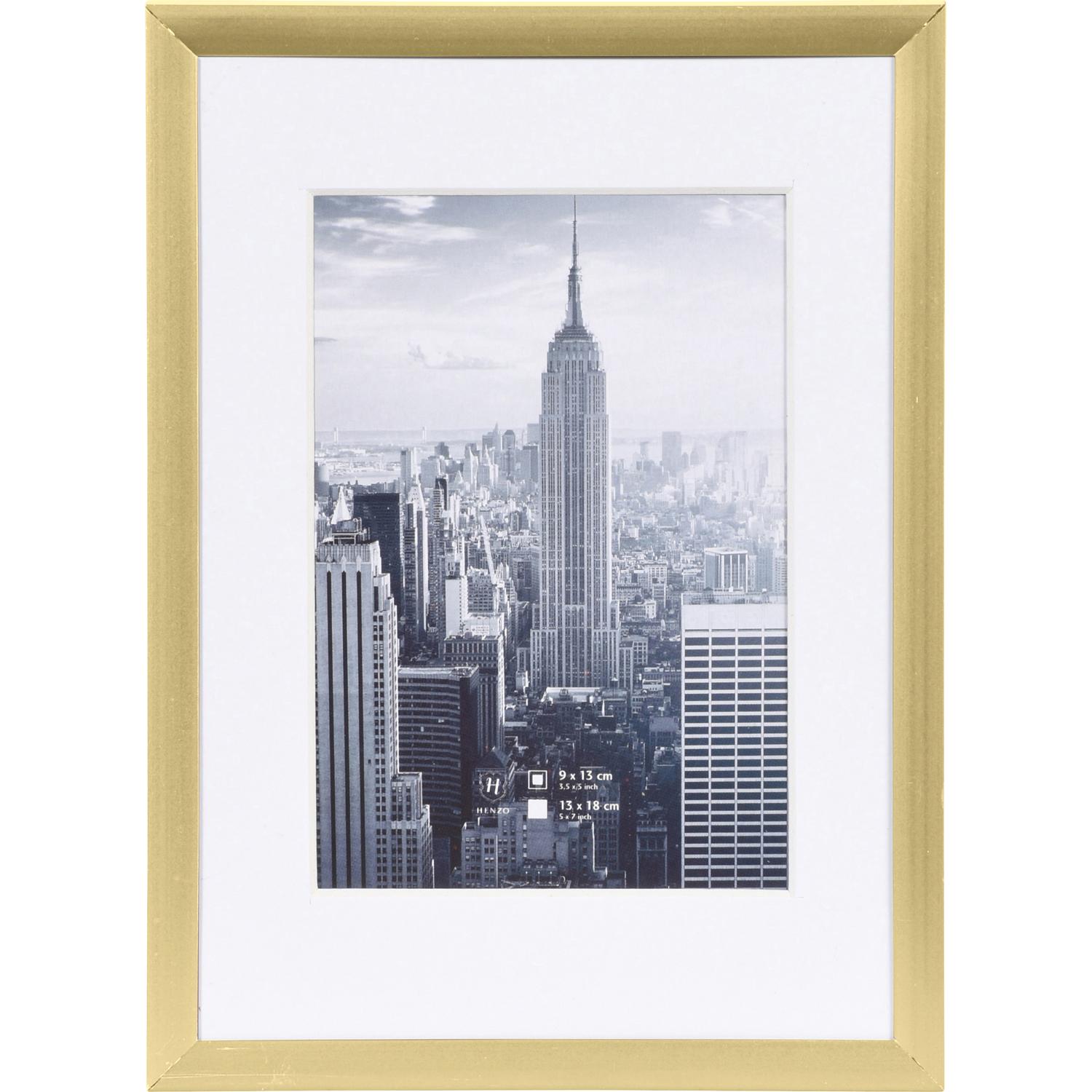 Fotolijst - Henzo - Manhattan - Fotomaat 13x18 cm - Goud