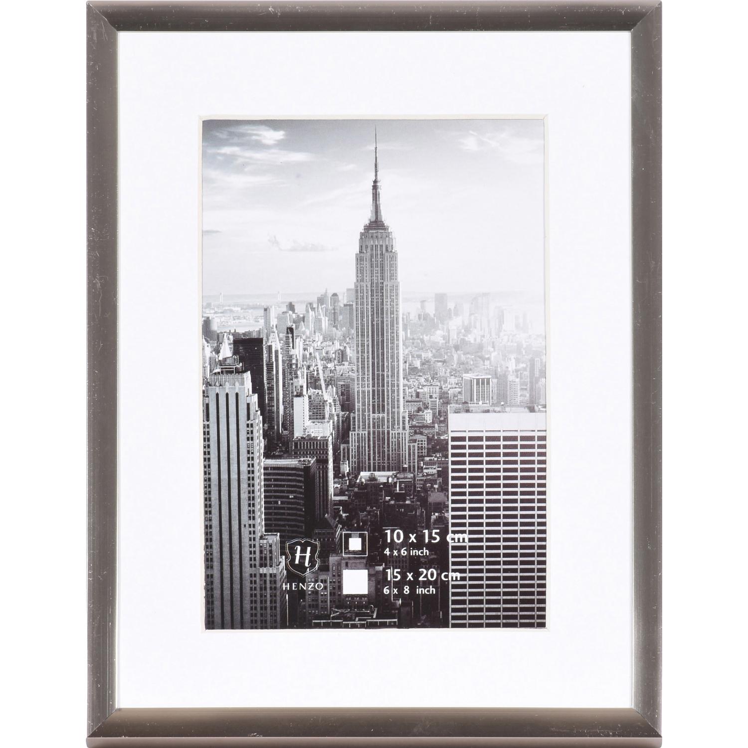 Fotolijst - Henzo - Manhattan - Fotomaat 15x20 cm - Donkergrijs