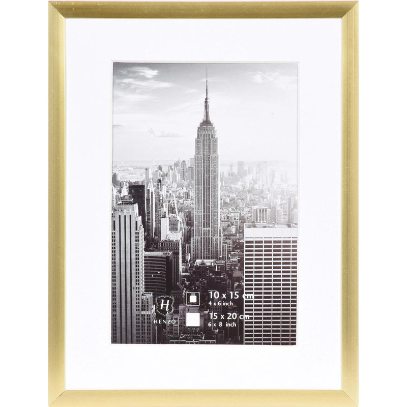 Fotolijst - Henzo - Manhattan - Fotomaat 15x20 cm - Goud