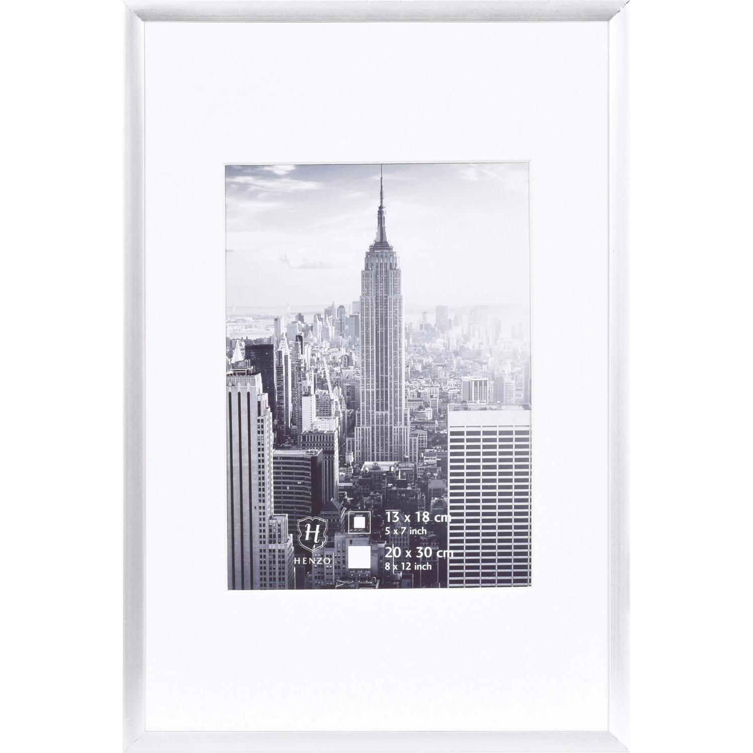 Fotolijst - Henzo - Manhattan - Fotomaat 20x30 cm - Zilver