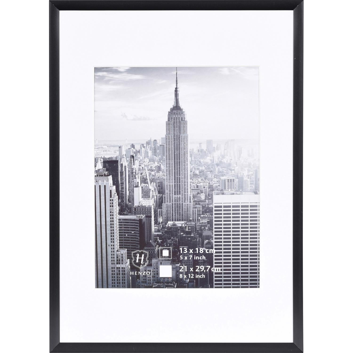 Fotolijst - Henzo - Manhattan - Fotomaat 21x29,7 [A4] Zwart