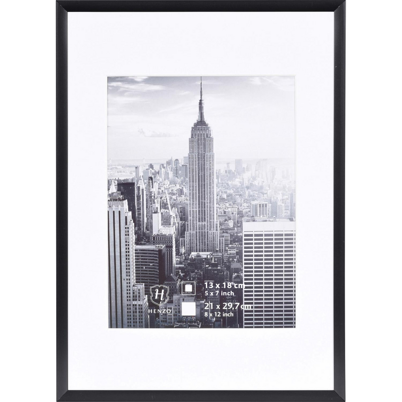 Fotolijst - Henzo - Manhattan - Fotomaat 21x29,7 [A4] Zwart