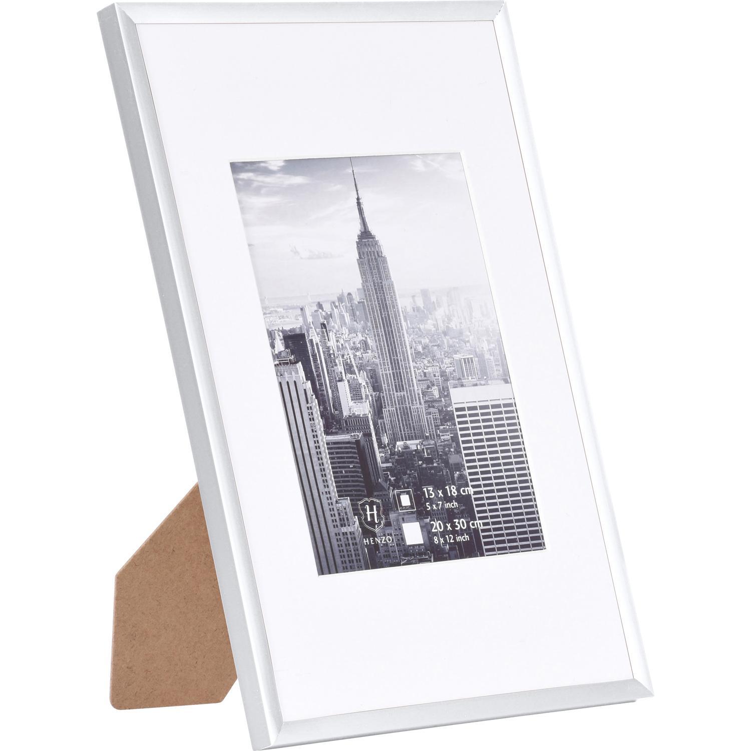 Fotolijst - Henzo - Manhattan - Fotomaat 21x29,7 [A4] Zilver