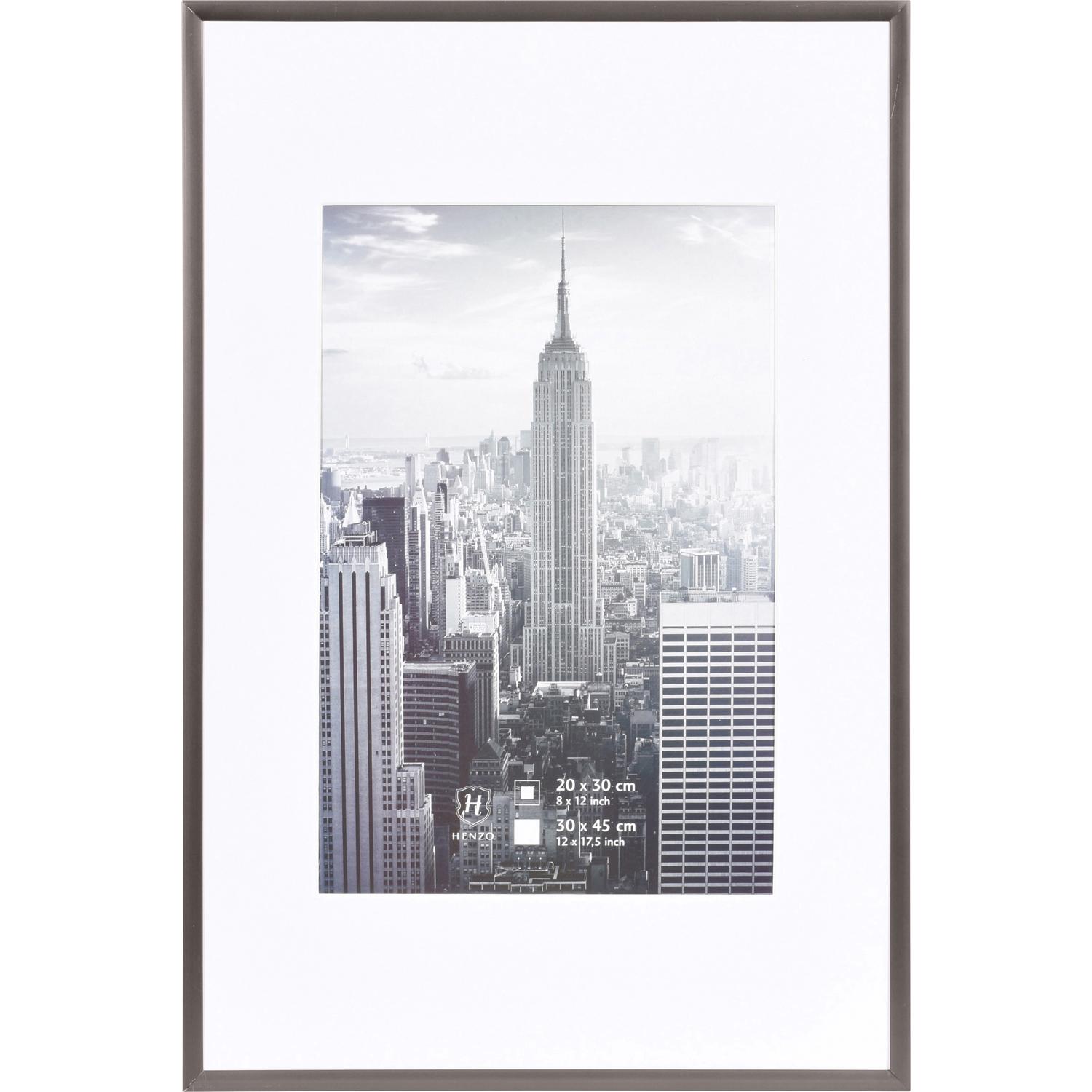 Fotolijst - Henzo - Manhattan - Fotomaat 30x45 cm - Donkergrijs