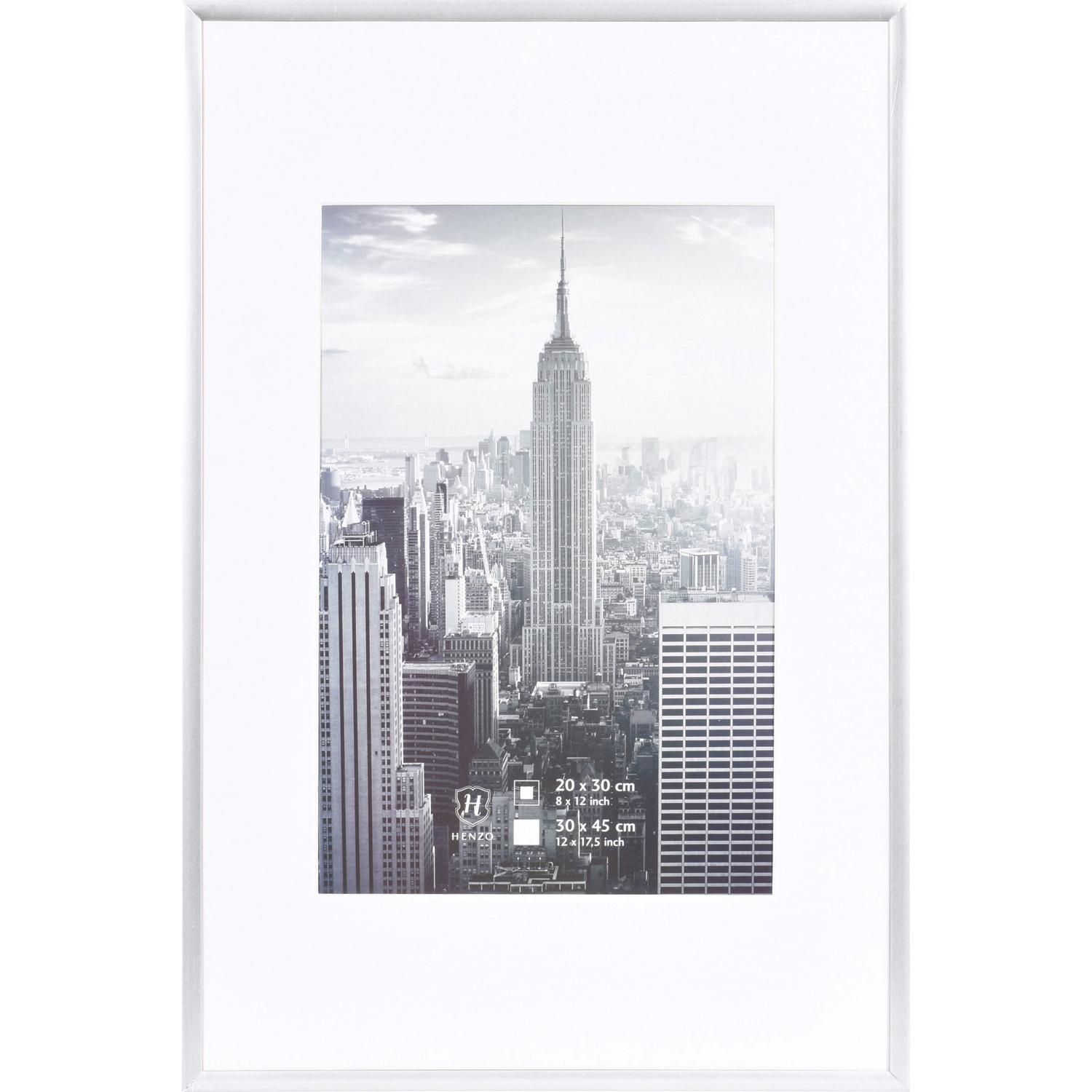 Fotolijst - Henzo - Manhattan - Fotomaat 30x45 cm - Zilver