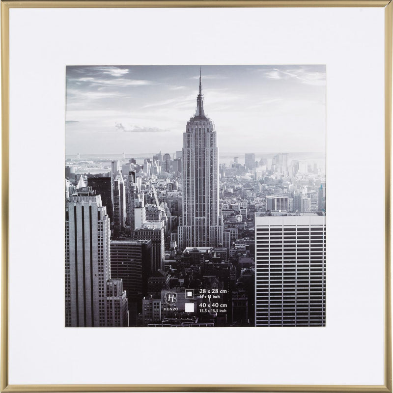 Fotolijst - Henzo - Manhattan - Fotomaat 40x40 cm - Goud