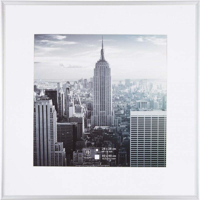 Fotolijst - Henzo - Manhattan - Fotomaat 40x40 cm - Zilver