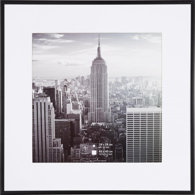 Fotolijst - Henzo - Manhattan - Fotomaat 40x40 cm - Zwart