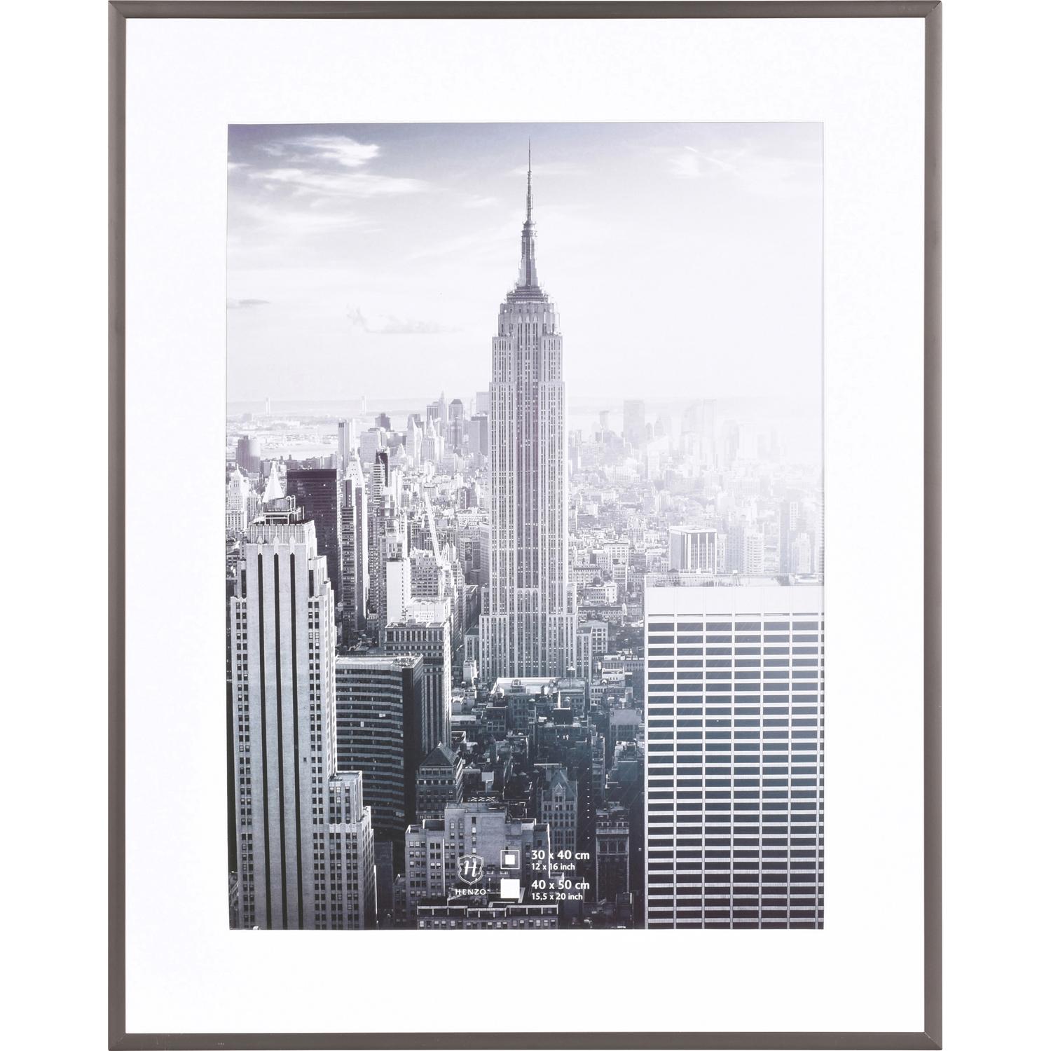 Fotolijst - Henzo - Manhattan - Fotomaat 40x50 cm - Donkergrijs