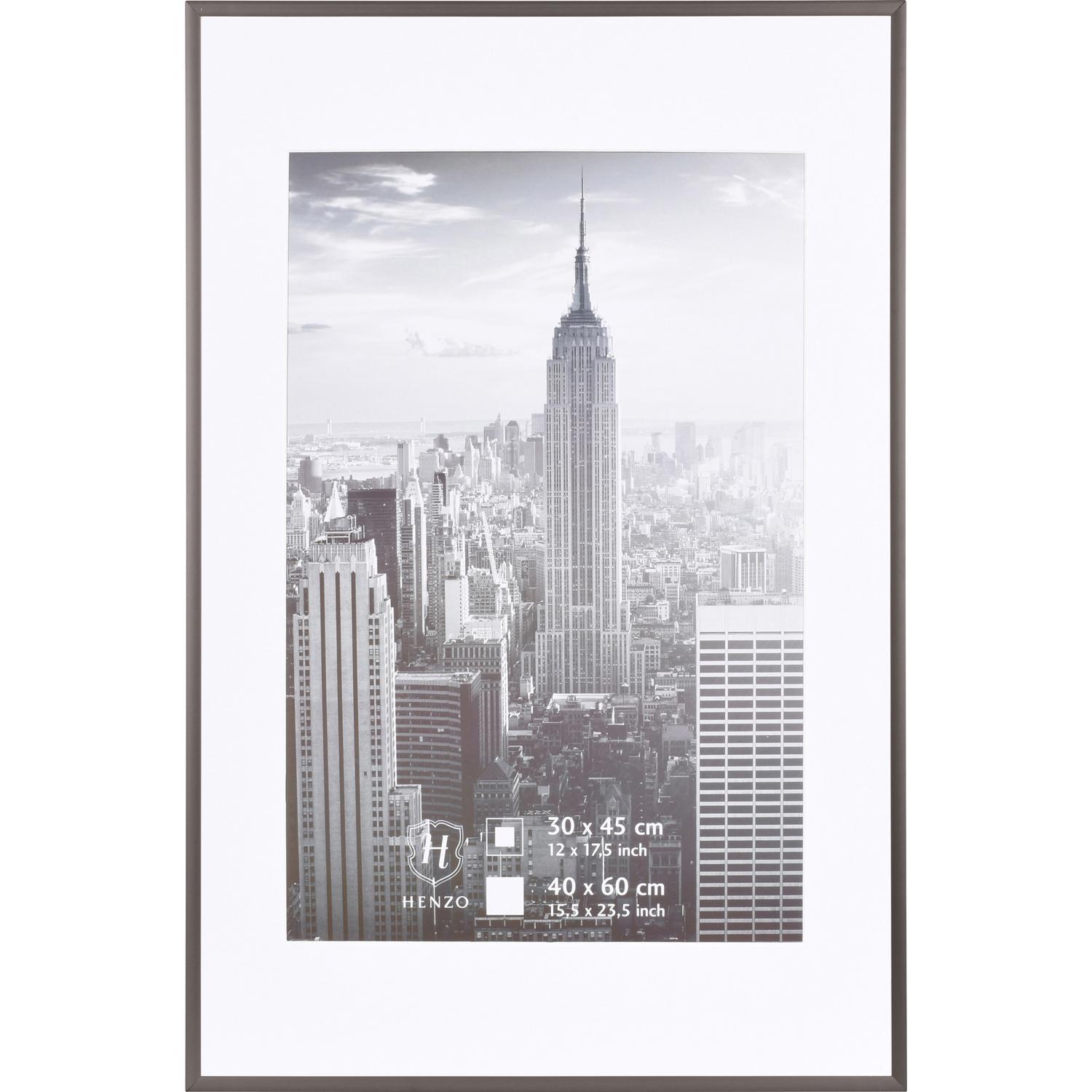 Fotolijst - Henzo - Manhattan - Fotomaat 40x60 cm - Donkergrijs
