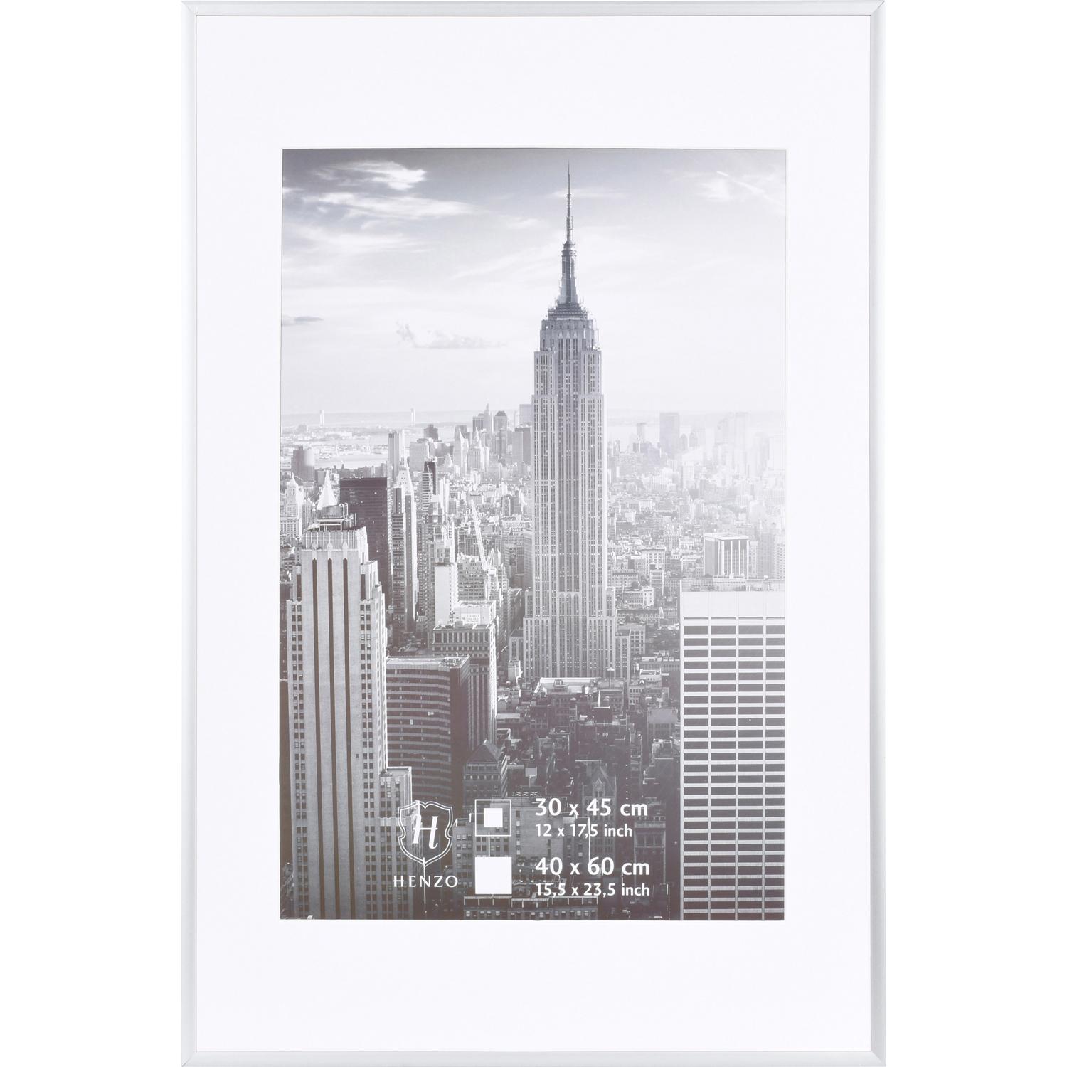 Fotolijst - Henzo - Manhattan - Fotomaat 40x60 cm - Zilver