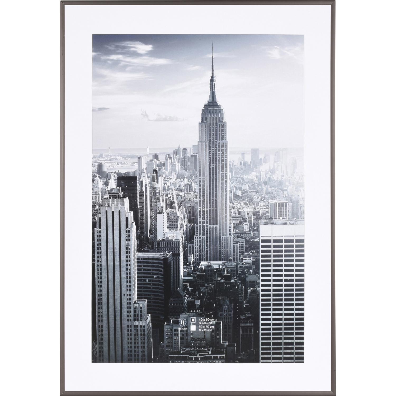 Fotolijst - Henzo - Manhattan - Fotomaat 50x70 cm - Donkergrijs