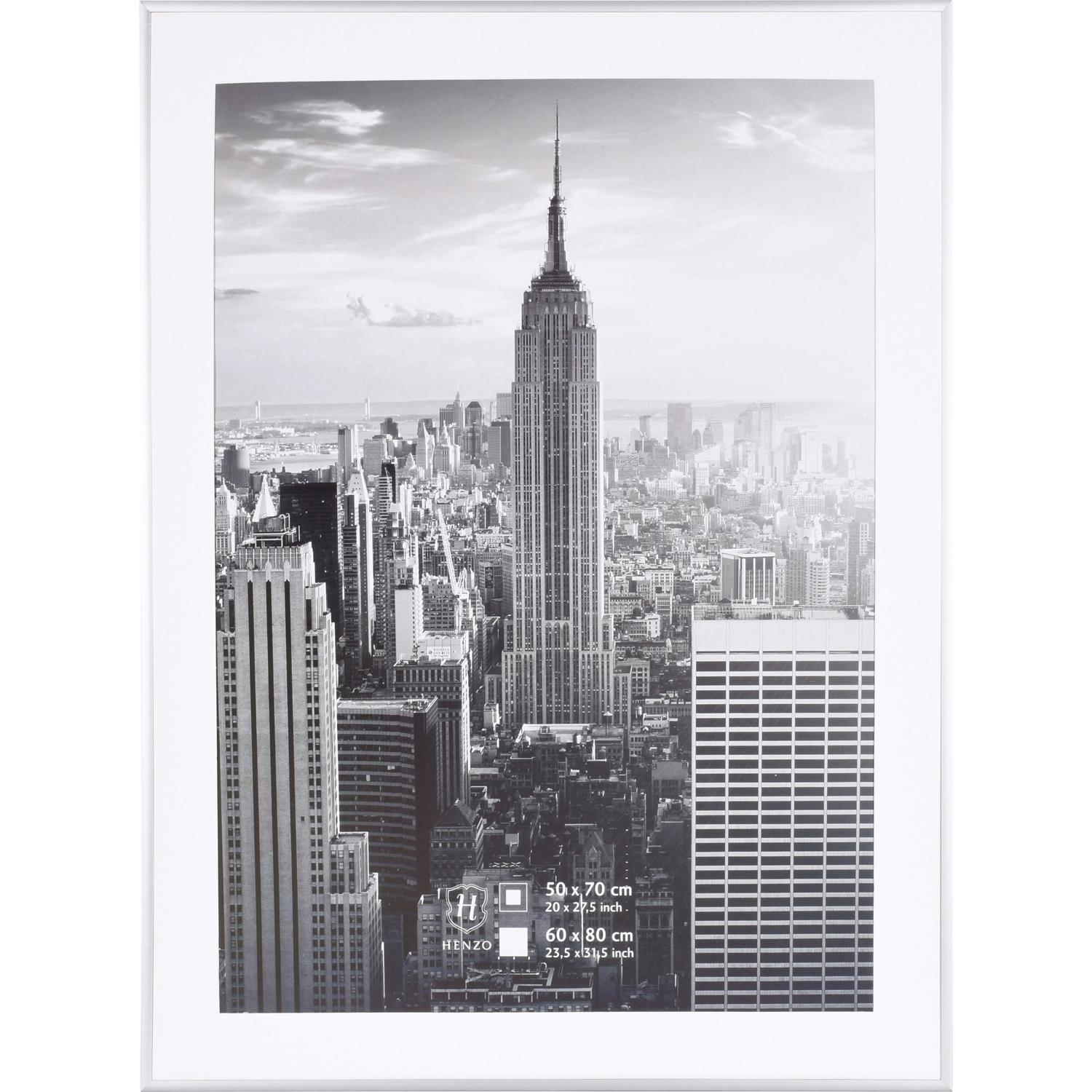 Fotolijst - Henzo - Manhattan - Fotomaat 60x80 cm - Zilver