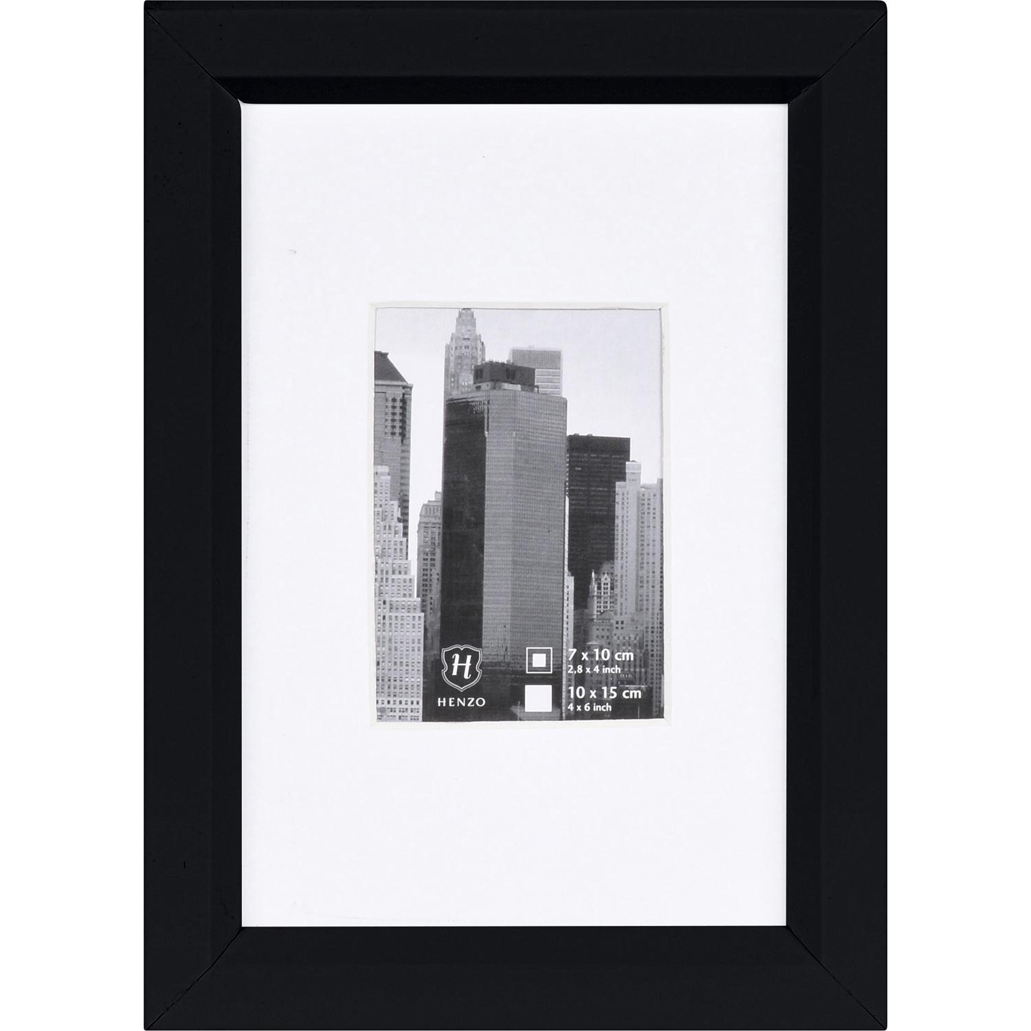 Fotolijst - Henzo - Metallica - Fotomaat 10x15 cm - Zwart
