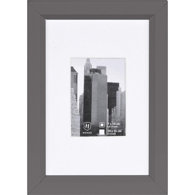 Fotolijst - Henzo - Metallica - Fotomaat 10x15 cm - Donkergrijs