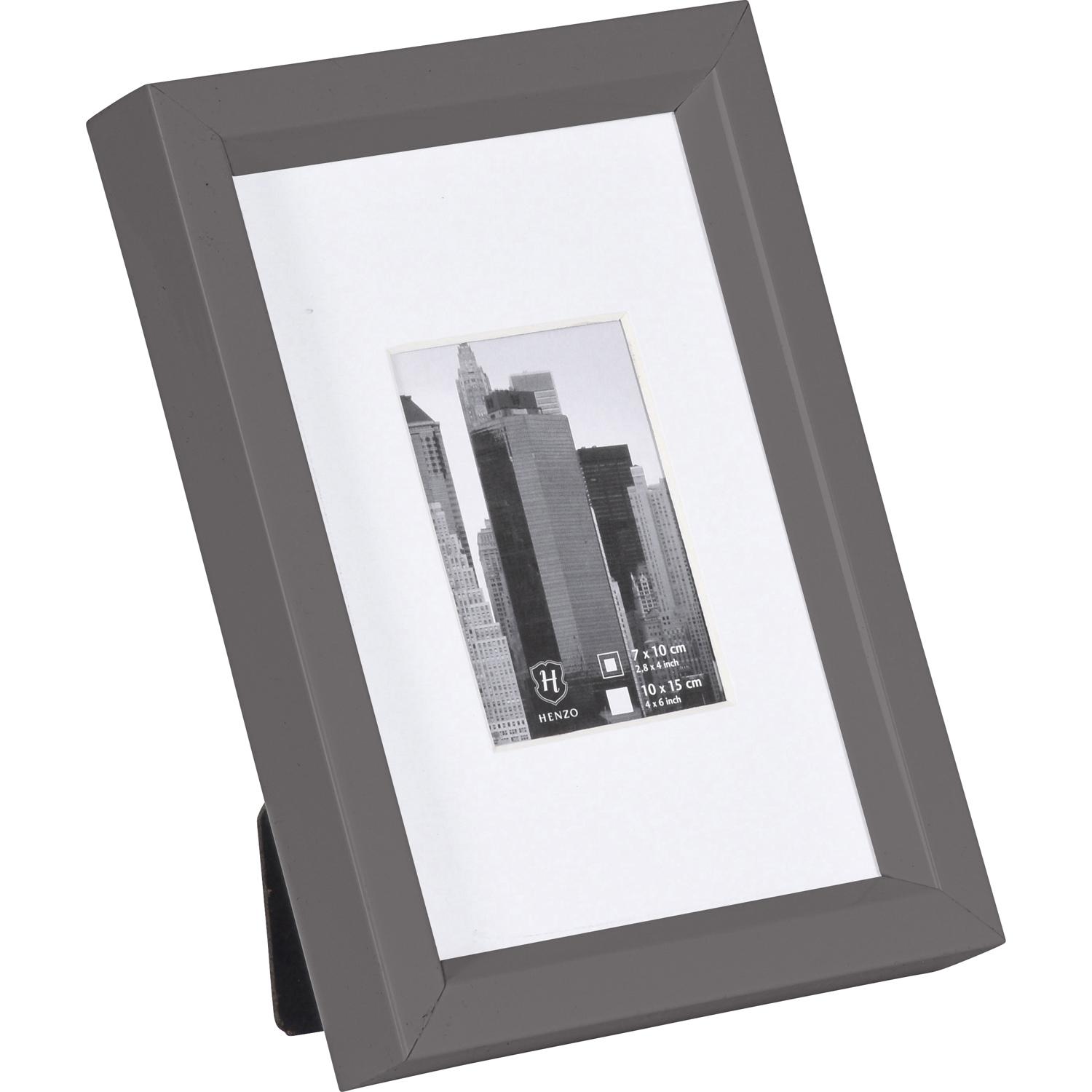 Fotolijst - Henzo - Metallica - Fotomaat 10x15 cm - Donkergrijs