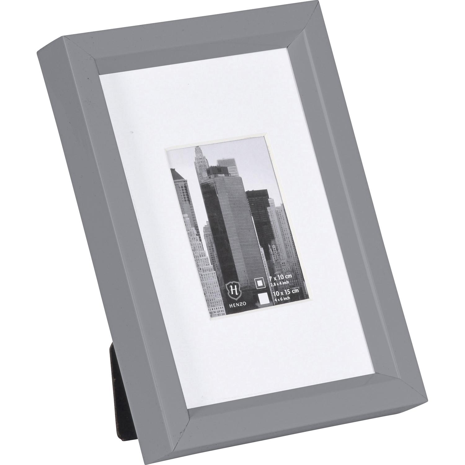 Fotolijst - Henzo - Metallica - Fotomaat 10x15 cm - Zilver