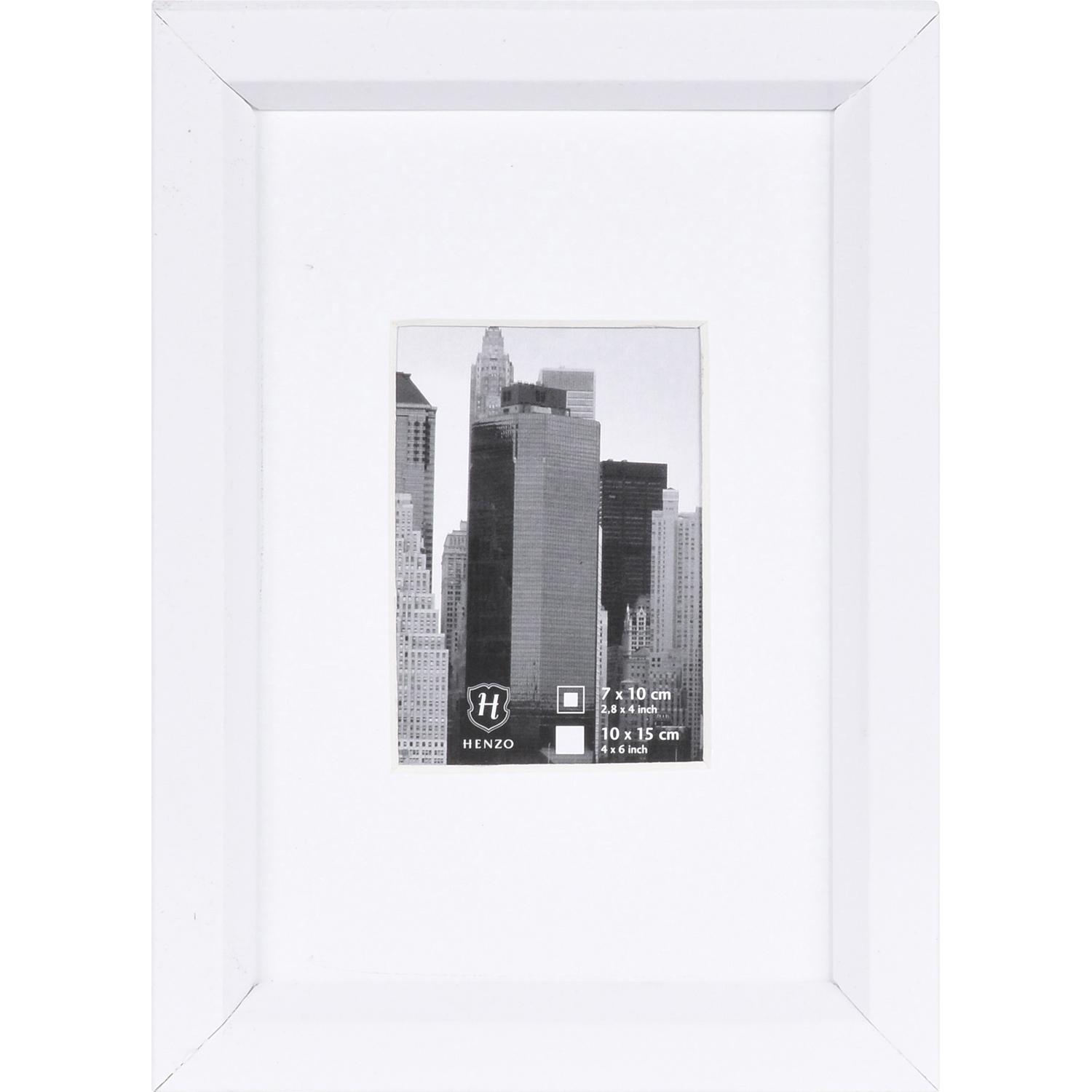 Fotolijst - Henzo - Metallica - Fotomaat 10x15 cm - Wit