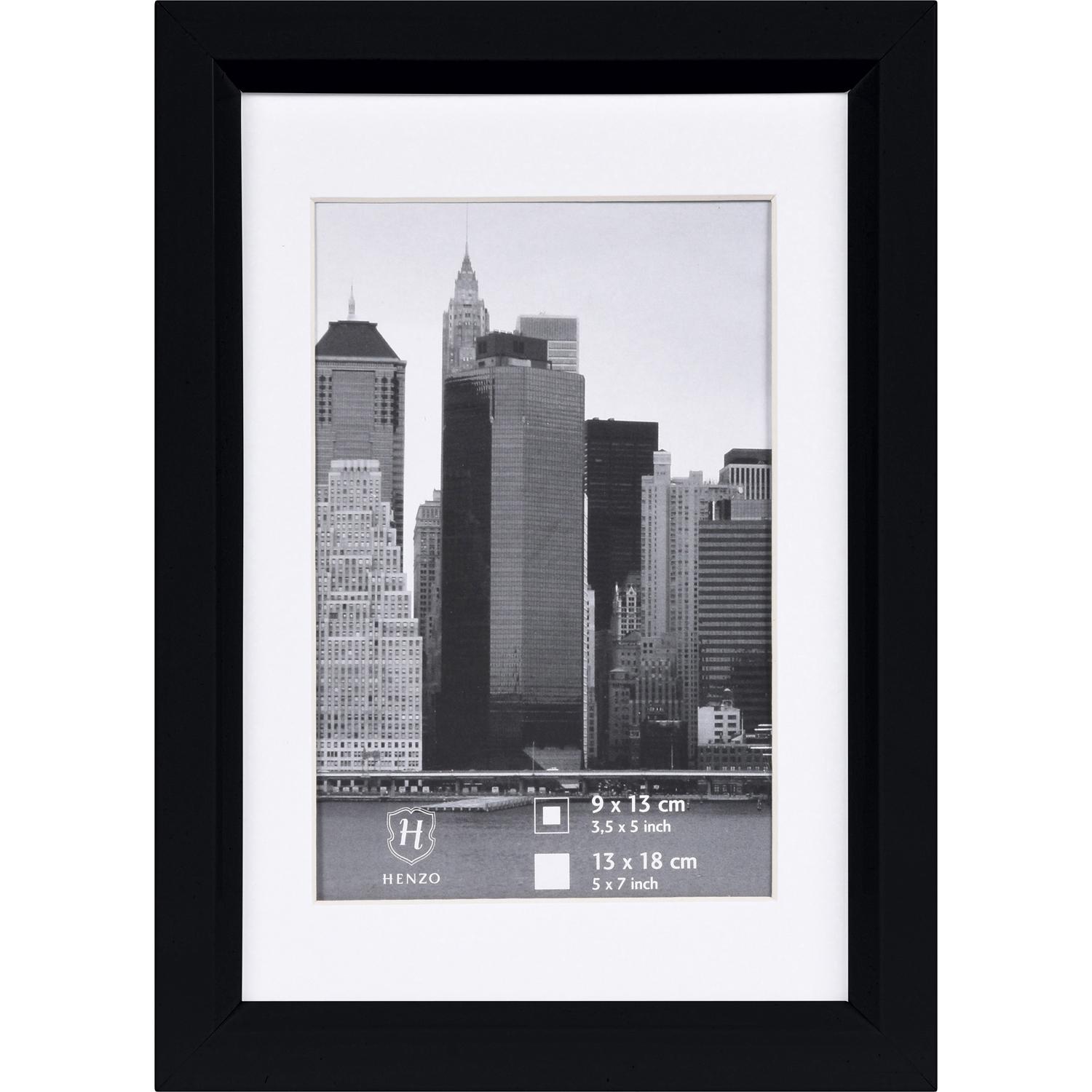 Fotolijst - Henzo - Metallica - Fotomaat 13x18 cm - Zwart