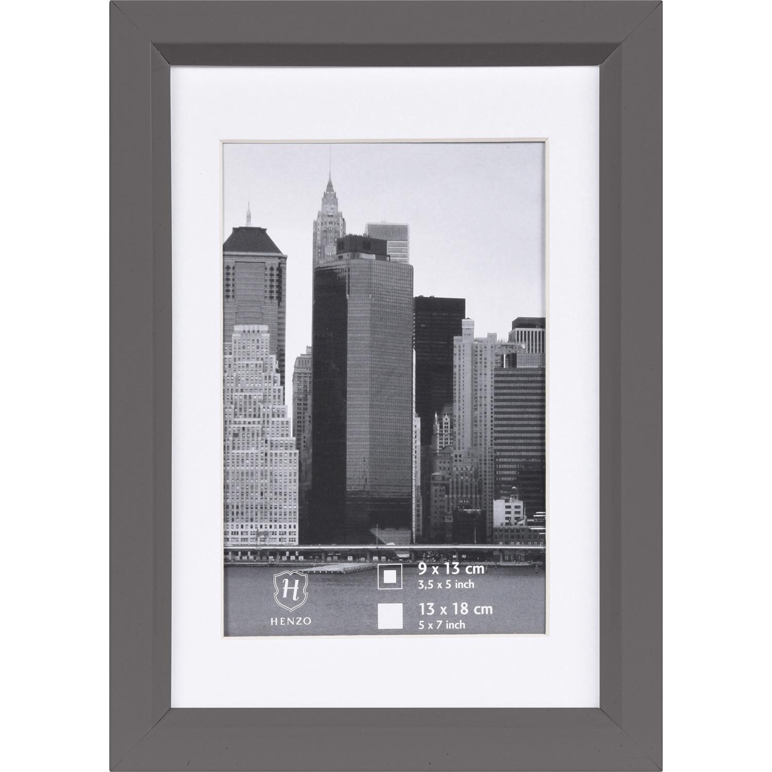 Fotolijst - Henzo - Metallica - Fotomaat 13x18 cm - Donkergrijs