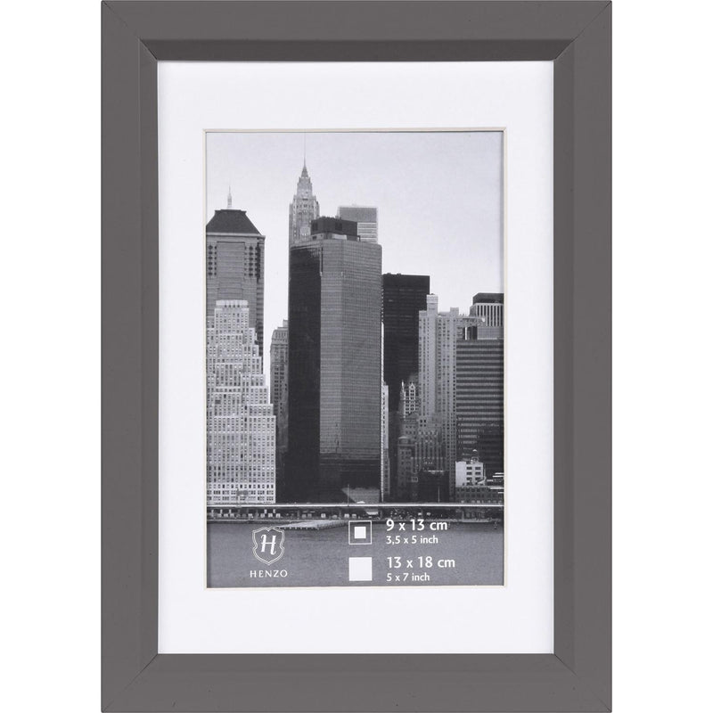 Fotolijst - Henzo - Metallica - Fotomaat 13x18 cm - Donkergrijs
