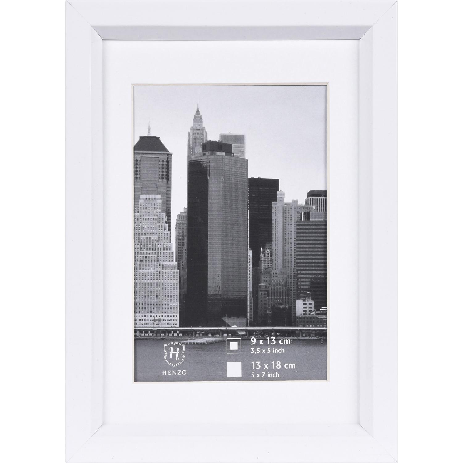 Fotolijst - Henzo - Metallica - Fotomaat 13x18 cm - Wit