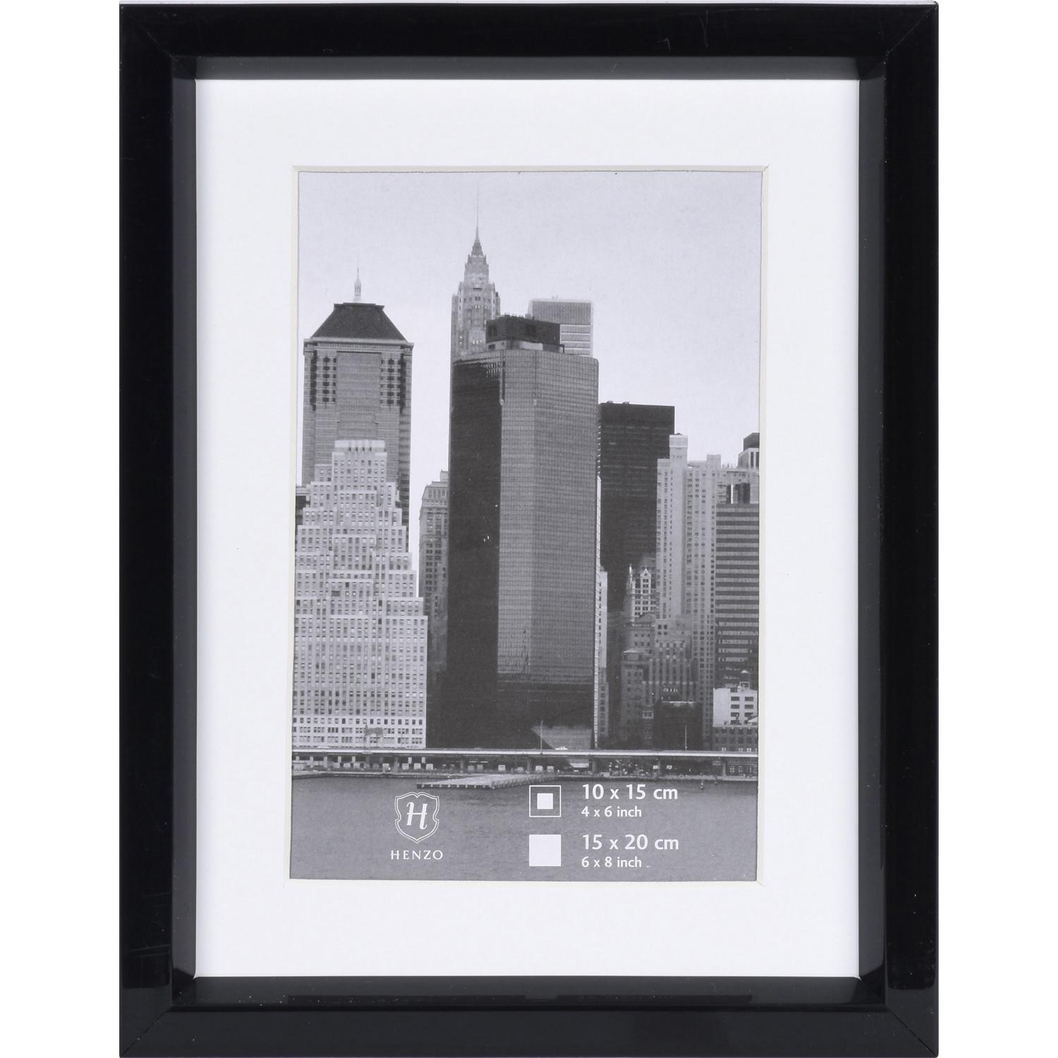 Fotolijst - Henzo - Metallica - Fotomaat 15x20 cm - Zwart