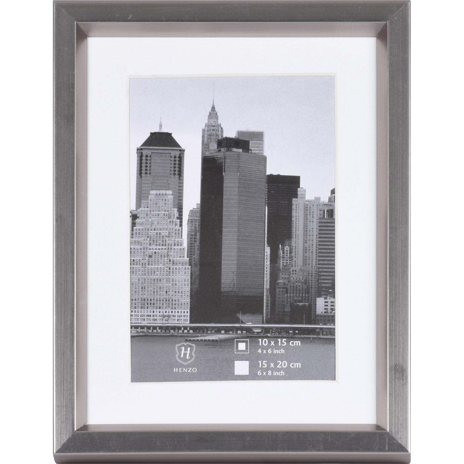 Fotolijst - Henzo - Metallica - Fotomaat 15x20 cm - Donkergrijs