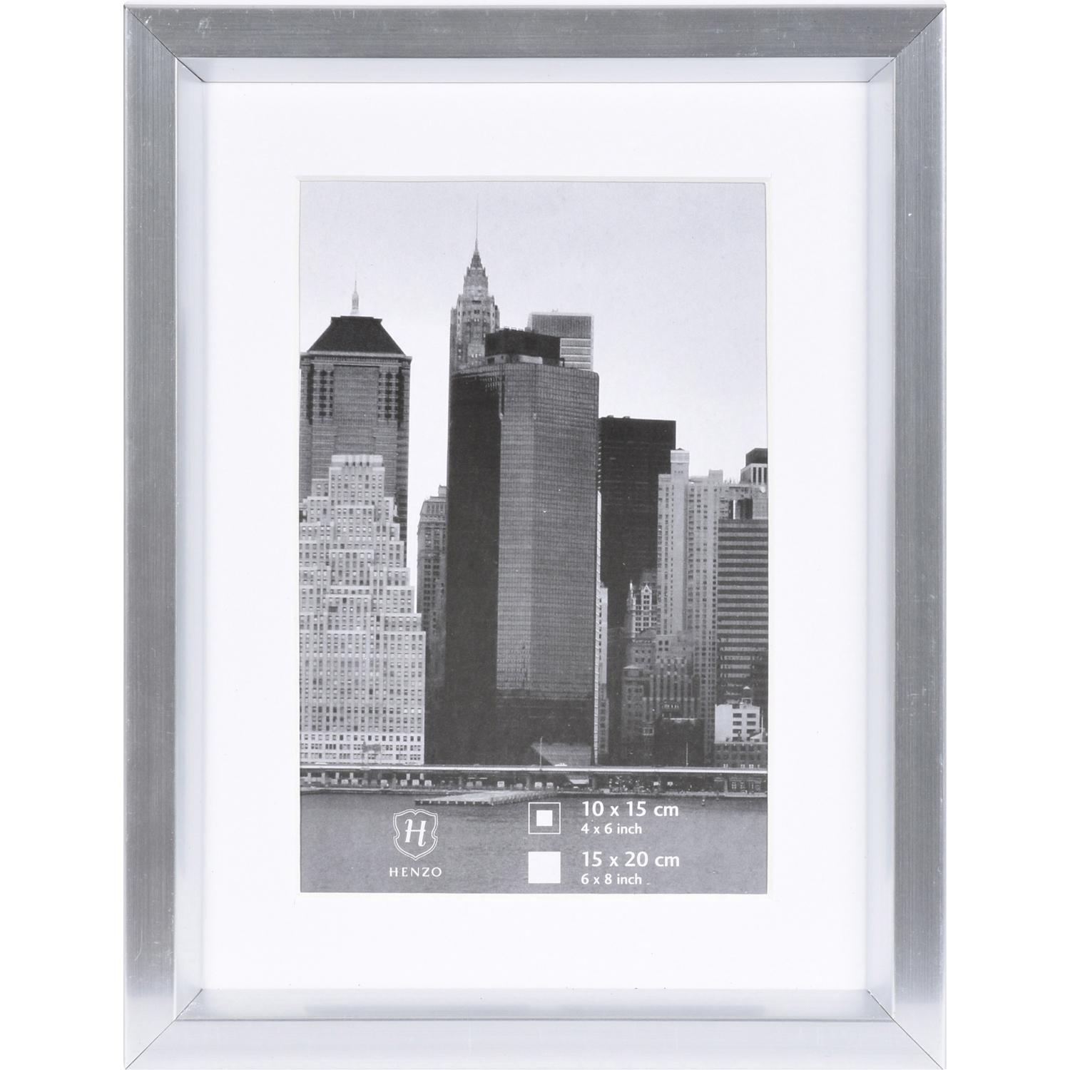 Fotolijst - Henzo - Metallica - Fotomaat 15x20 cm - Zilver