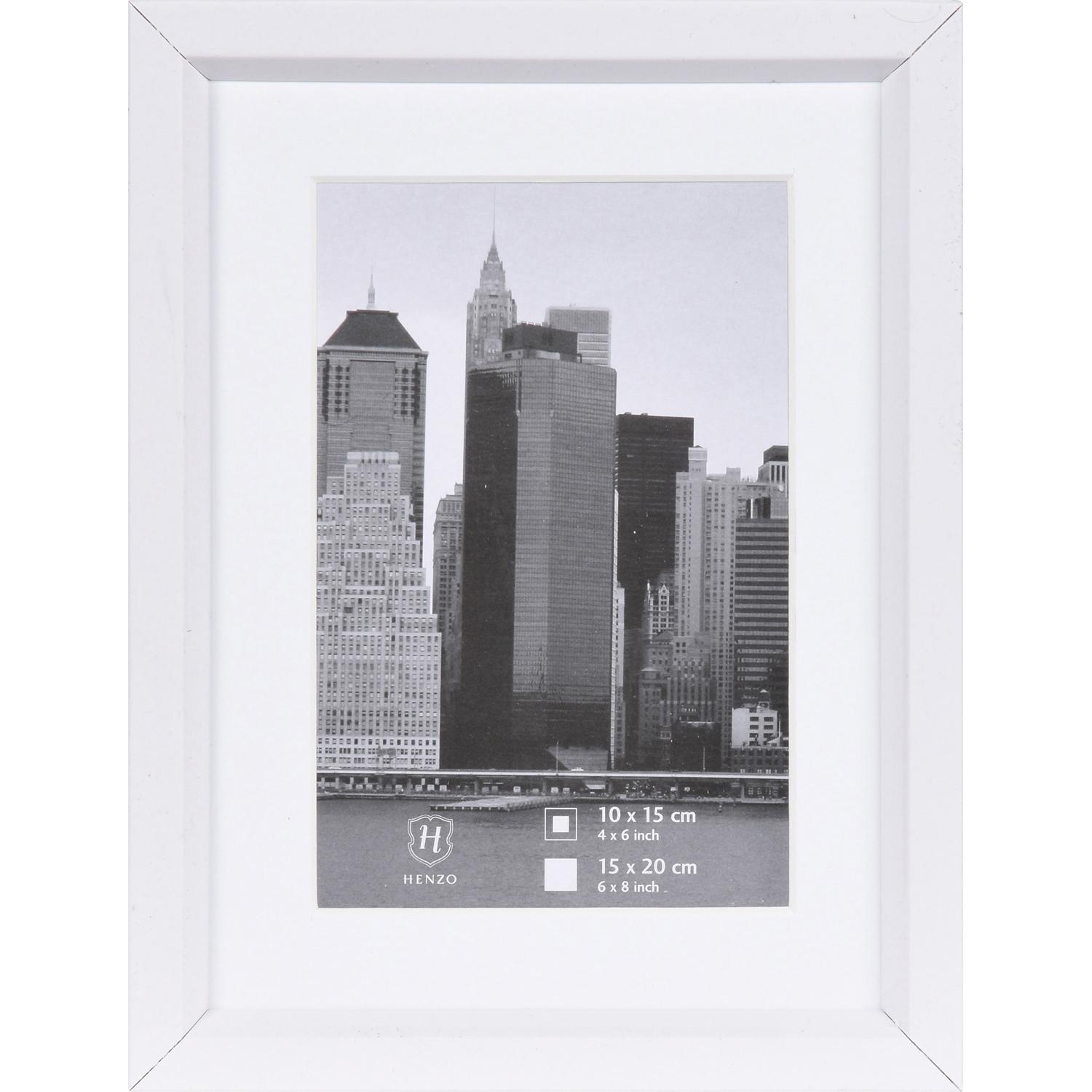 Fotolijst - Henzo - Metallica - Fotomaat 15x20 cm - Wit