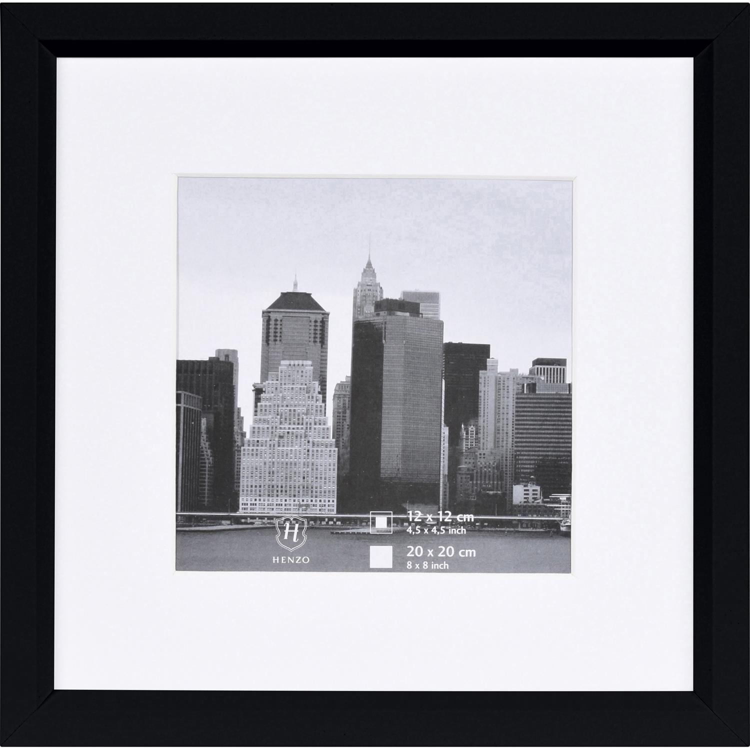 Fotolijst - Henzo - Metallica - Fotomaat 20x20 cm - Zwart