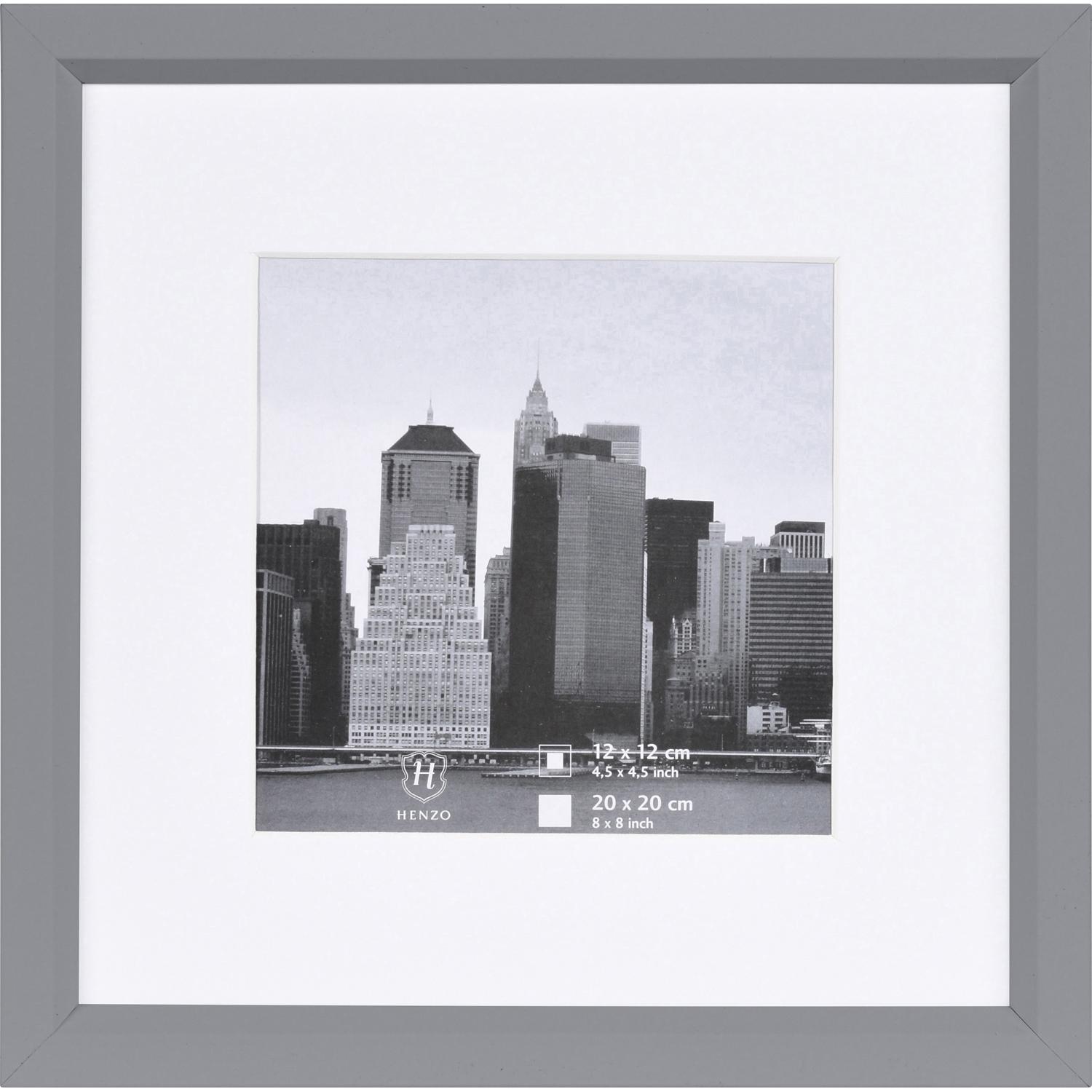 Fotolijst - Henzo - Metallica - Fotomaat 20x20 cm - Zilver