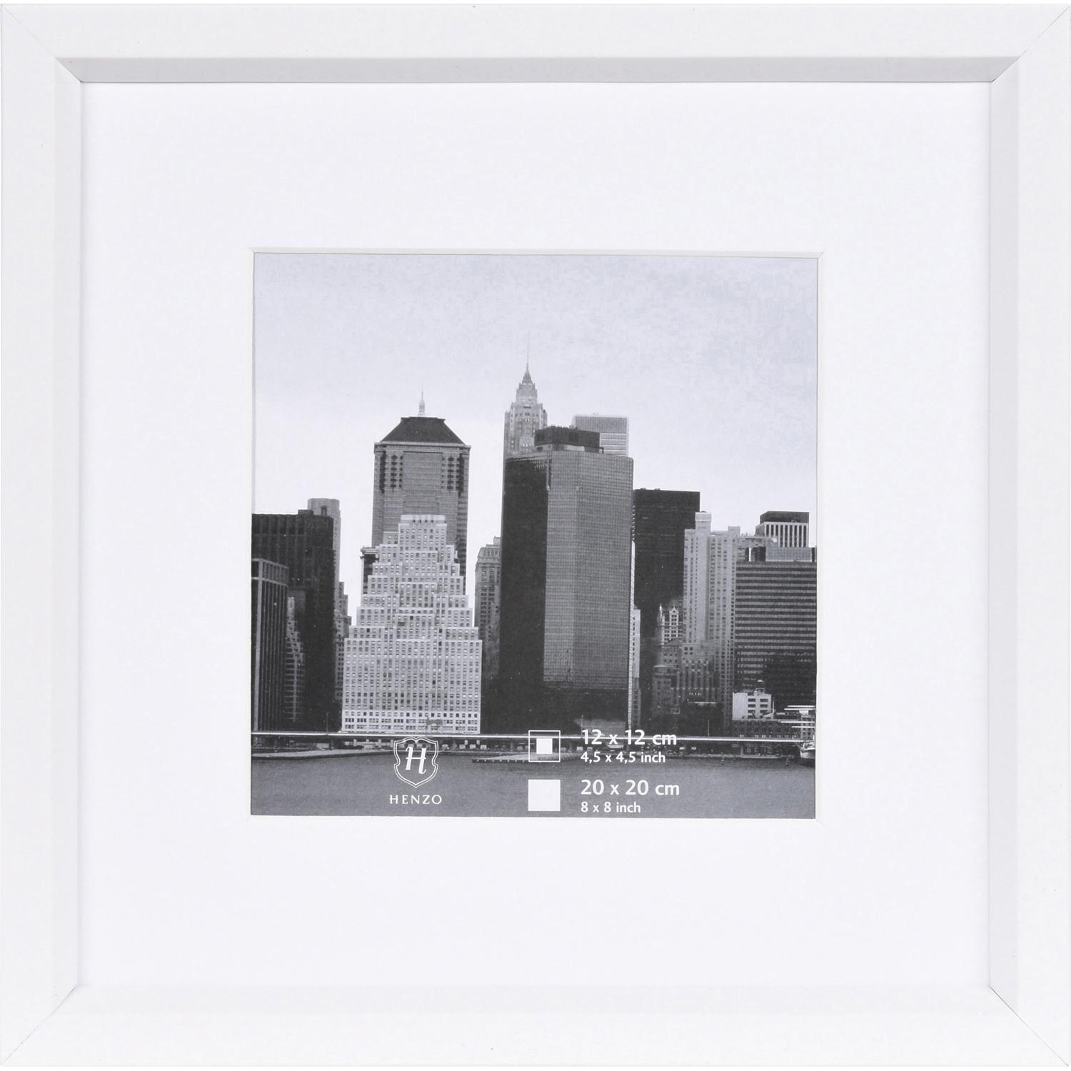 Fotolijst - Henzo - Metallica - Fotomaat 20x20 cm - Wit