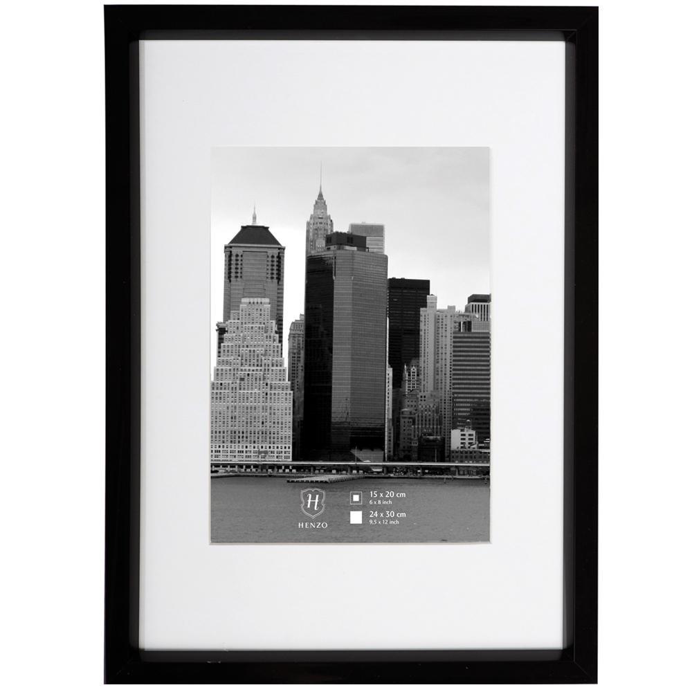 Fotolijst - Henzo - Metallica - Fotomaat 24x30 cm - Zwart