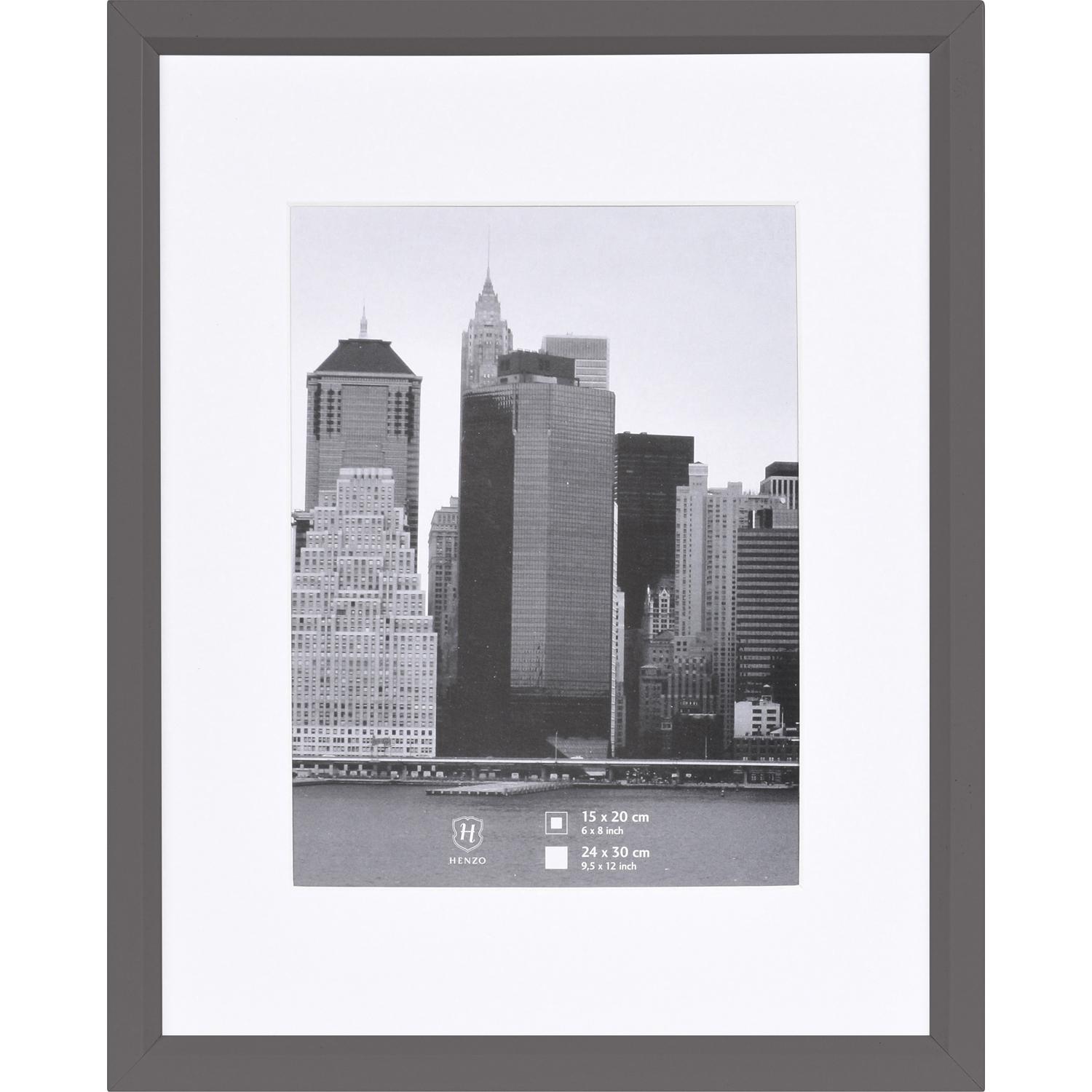 Fotolijst - Henzo - Metallica - Fotomaat 24x30 cm - Donkergrijs
