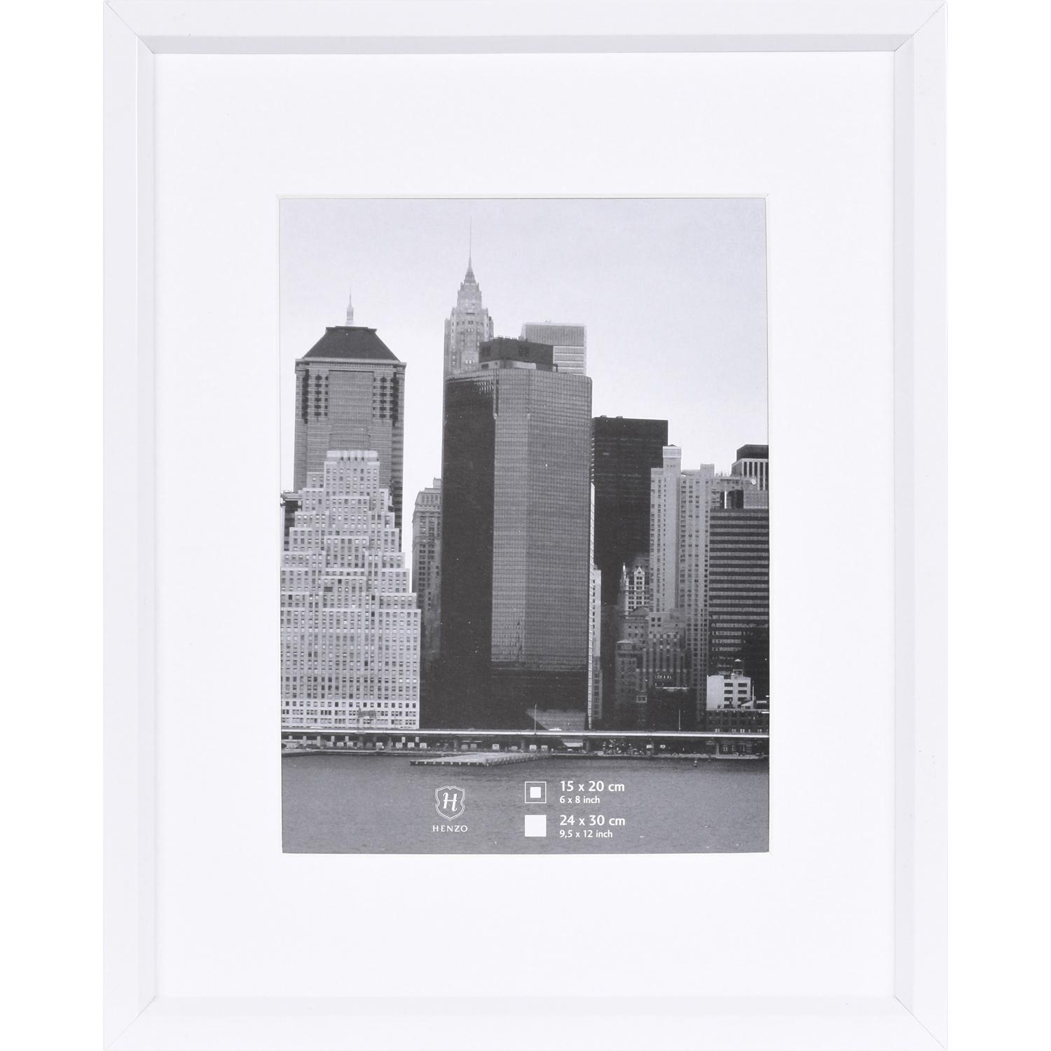 Fotolijst - Henzo - Metallica - Fotomaat 24x30 cm - Wit