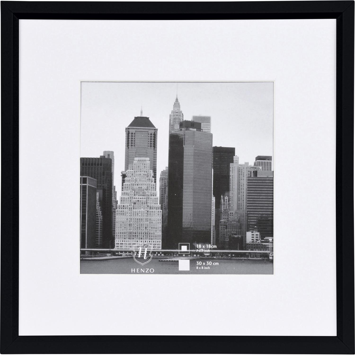 Fotolijst - Henzo - Metallica - Fotomaat 30x30 cm - Zwart