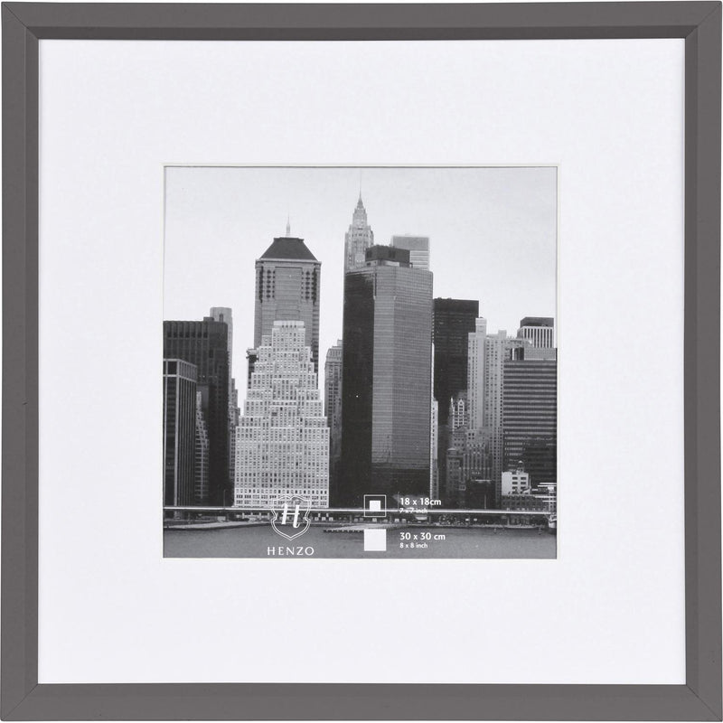 Fotolijst - Henzo - Metallica - Fotomaat 30x30 cm - Donkergrijs