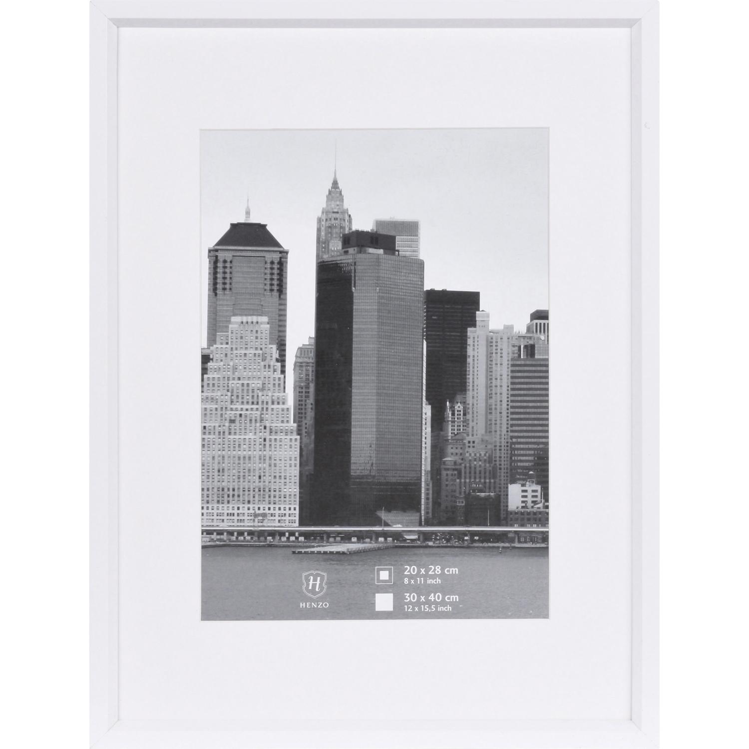 Fotolijst - Henzo - Metallica - Fotomaat 30x40 cm - Wit