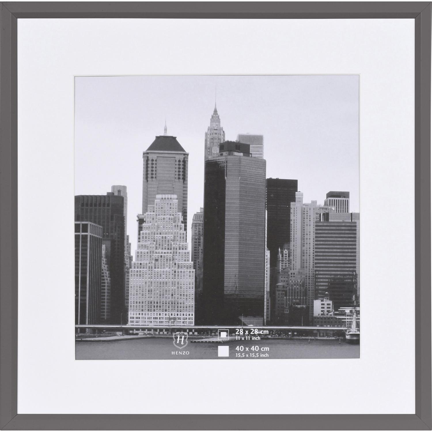 Fotolijst - Henzo - Metallica - Fotomaat 40x40 cm - Donkergrijs
