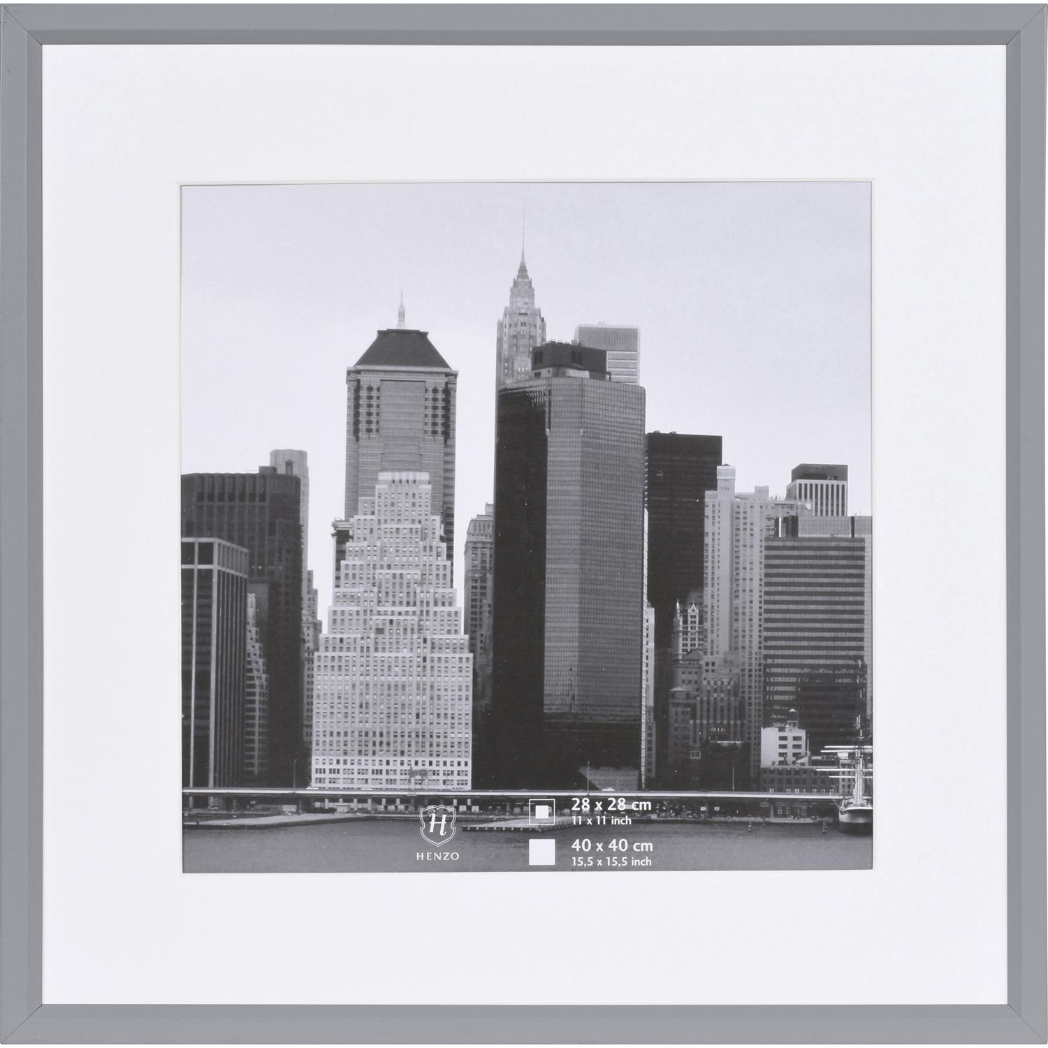 Fotolijst - Henzo - Metallica - Fotomaat 40x40 cm - Zilver