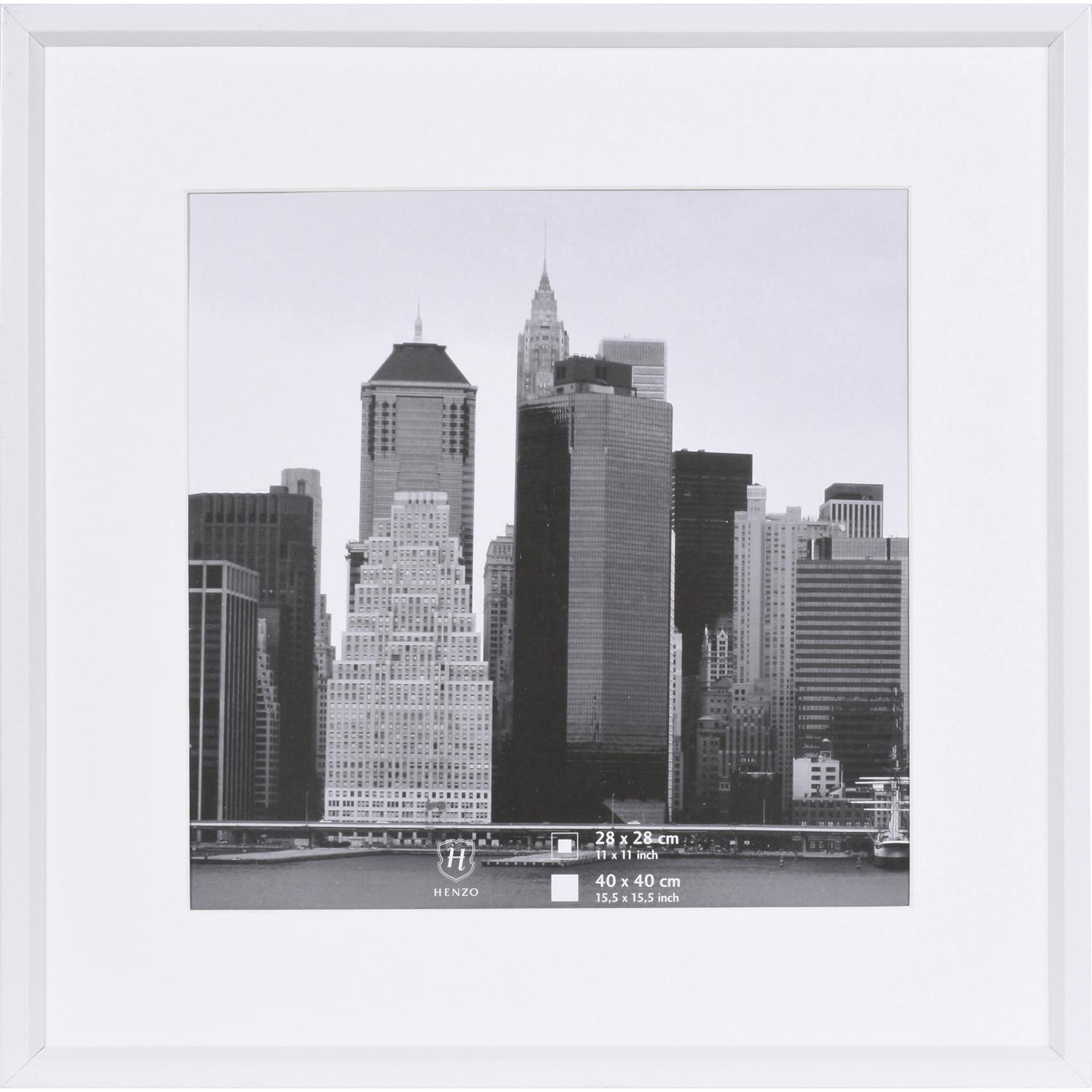 Fotolijst - Henzo - Metallica - Fotomaat 40x40 cm - Wit
