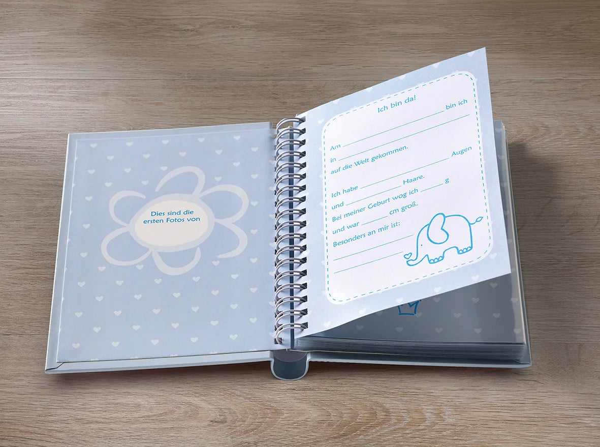 Mini album baby animal, blue f. 30 ph. 11,5x15,5 cm