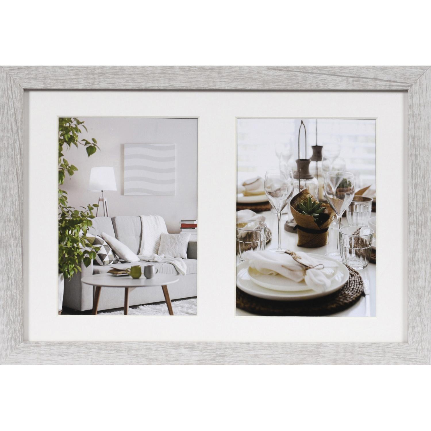 Fotolijst - Henzo - Modern Gallery - Collagelijst voor 2 foto's - Fotomaat 13x18 cm - Wit
