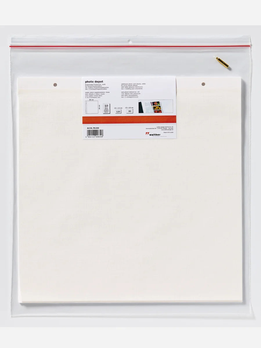 Zelfklevende fotobladen navulling wit 36x36 cm