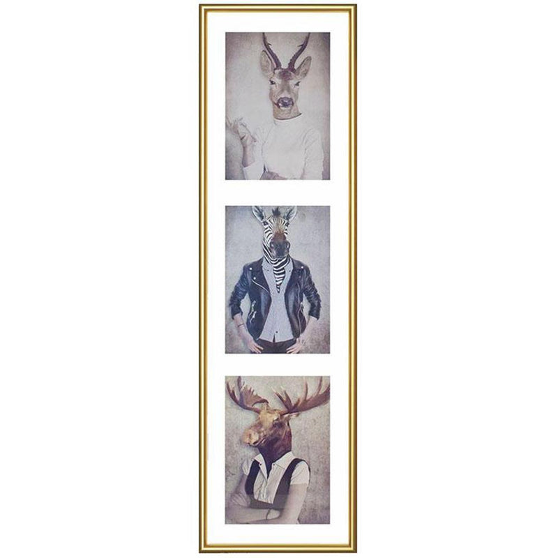 Fotolijst - Henzo - Napoli Gallery - Collagelijst voor 3 foto's - Fotomaat 15x20 cm - Goud